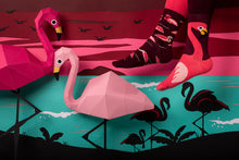 Näytä galleriassa, Aikuisten eriparisukat, Pink Flamingo 